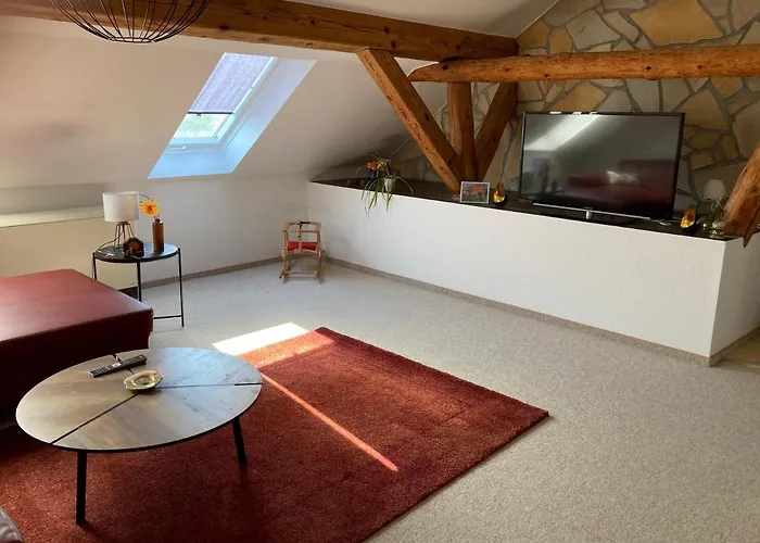 Landhausidyll Apartment Wohn- Und Schlafzimmer