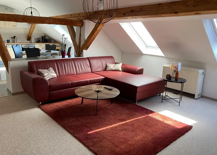 Landhausidyll Apartment Wohn- Und Schlafzimmer